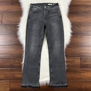 NoEnd Size 25 Gray Philly Farrah‎ Kick Flare Denim Jeans